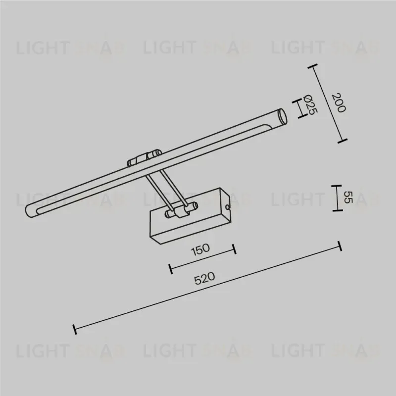 Светильник для картин Maytoni MIR267WL-L12CH3K 