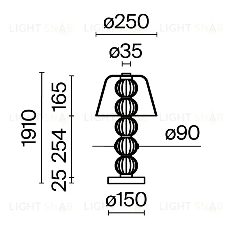 Настольная лампа Maytoni MOD555TL-L8G3K 