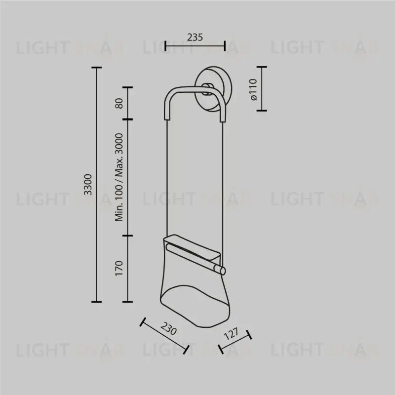 Бра Maytoni MOD170WL-L8BS3K1 