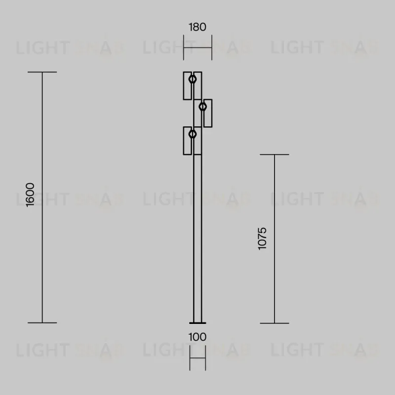 Садово-парковый светильник Maytoni O494FL-L30B3K 