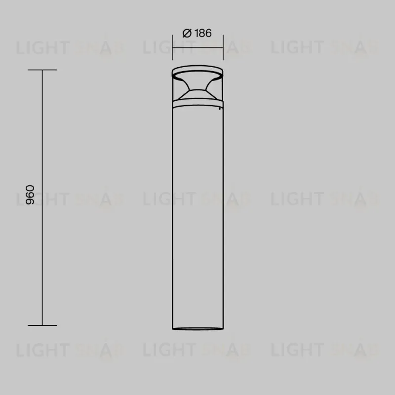 Садово-парковый светильник Maytoni O496FL-L21B3K2 