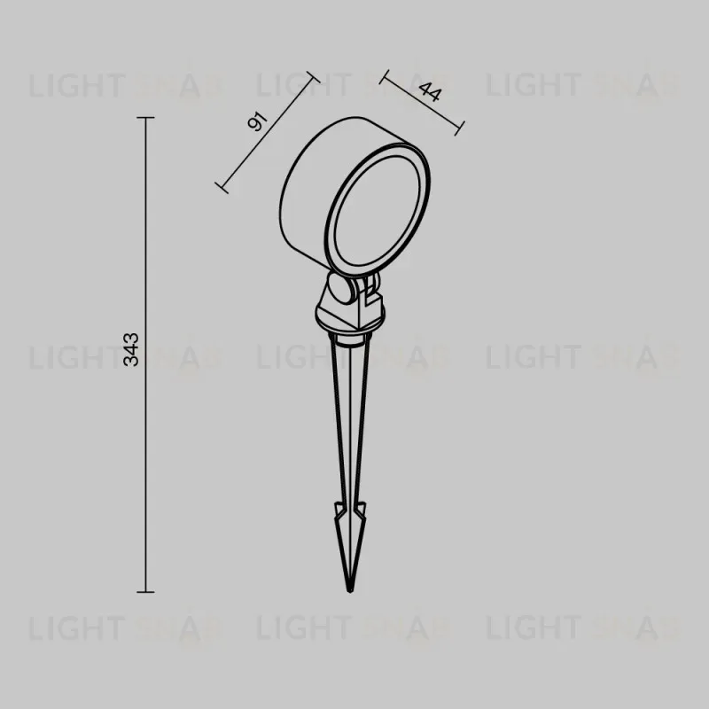 Грунтовый светильник Maytoni O495FL-L18B3K 