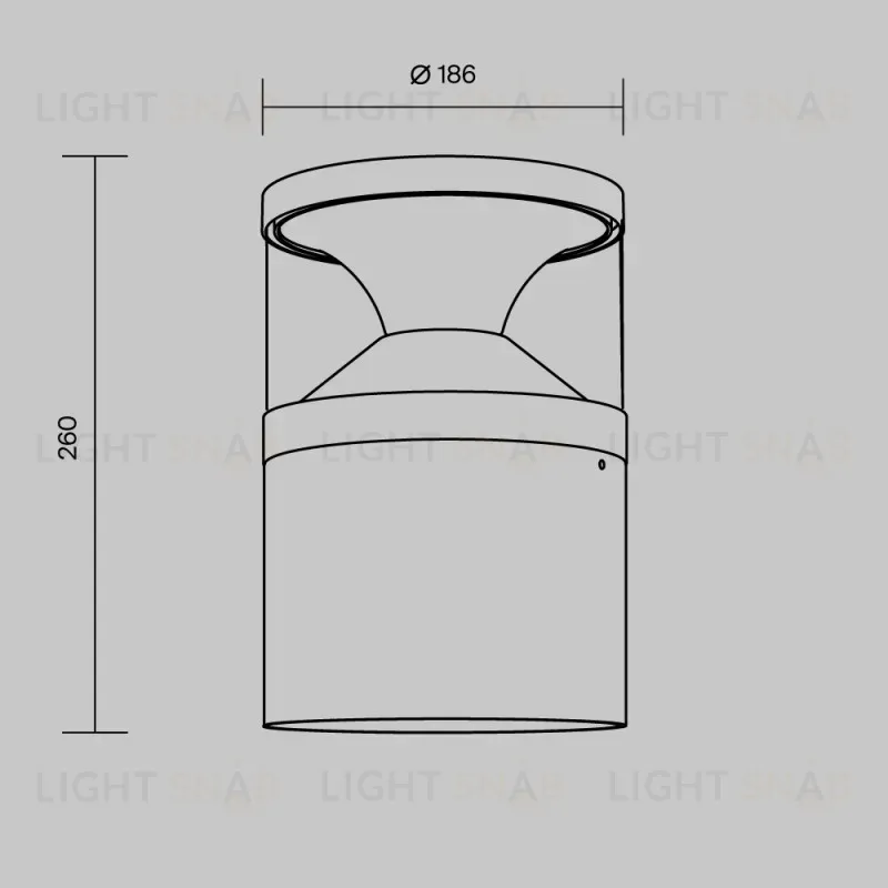 Садово-парковый светильник Maytoni O496FL-L21B3K 