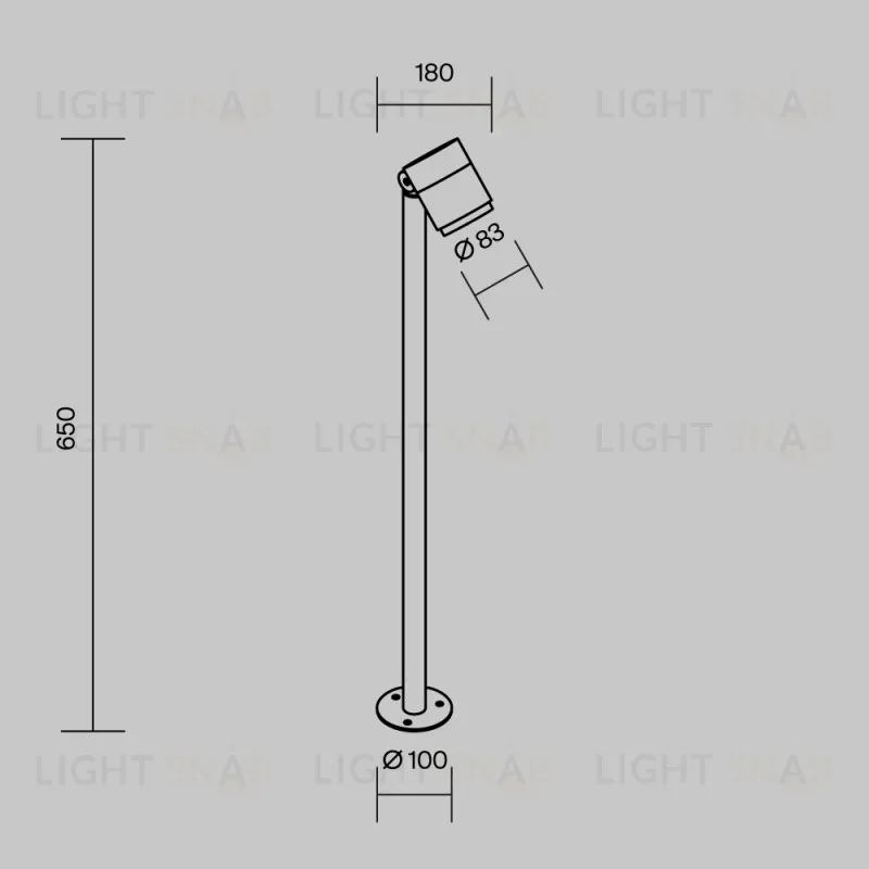 Садово-парковый светильник Maytoni O497FL-L12B3K1 