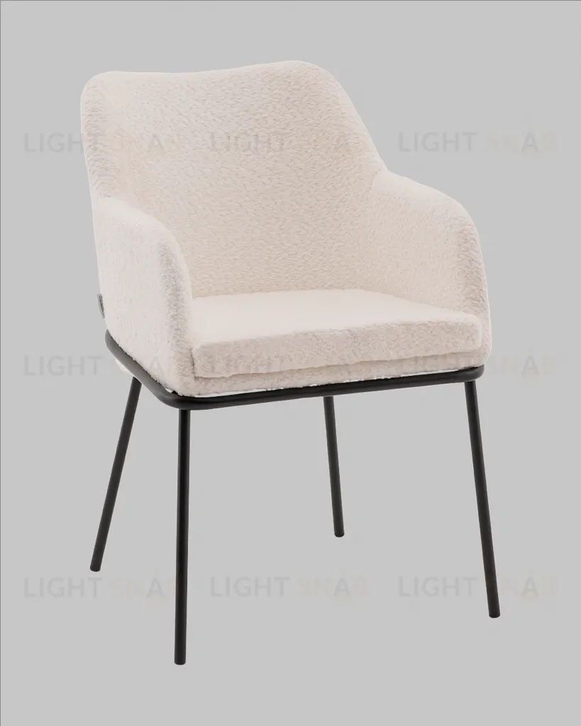 Стул с подлокотниками Кози new ткань букле молочный УТ000040875