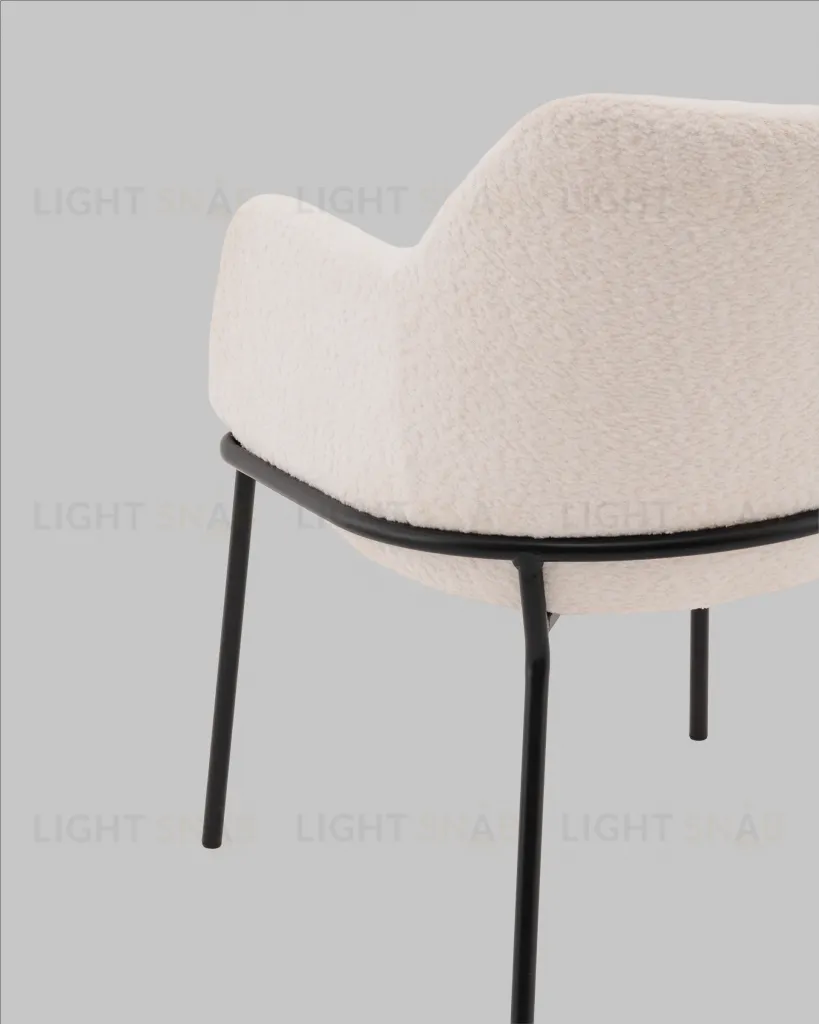 Стул с подлокотниками Кози new ткань букле молочный УТ000040875