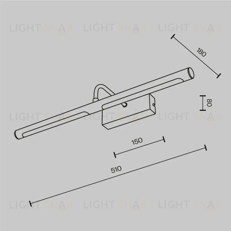 Светильник для картин Maytoni MIR266WL-L12BS4K 