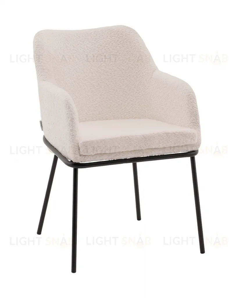 Стул с подлокотниками Кози new ткань букле молочный УТ000040875