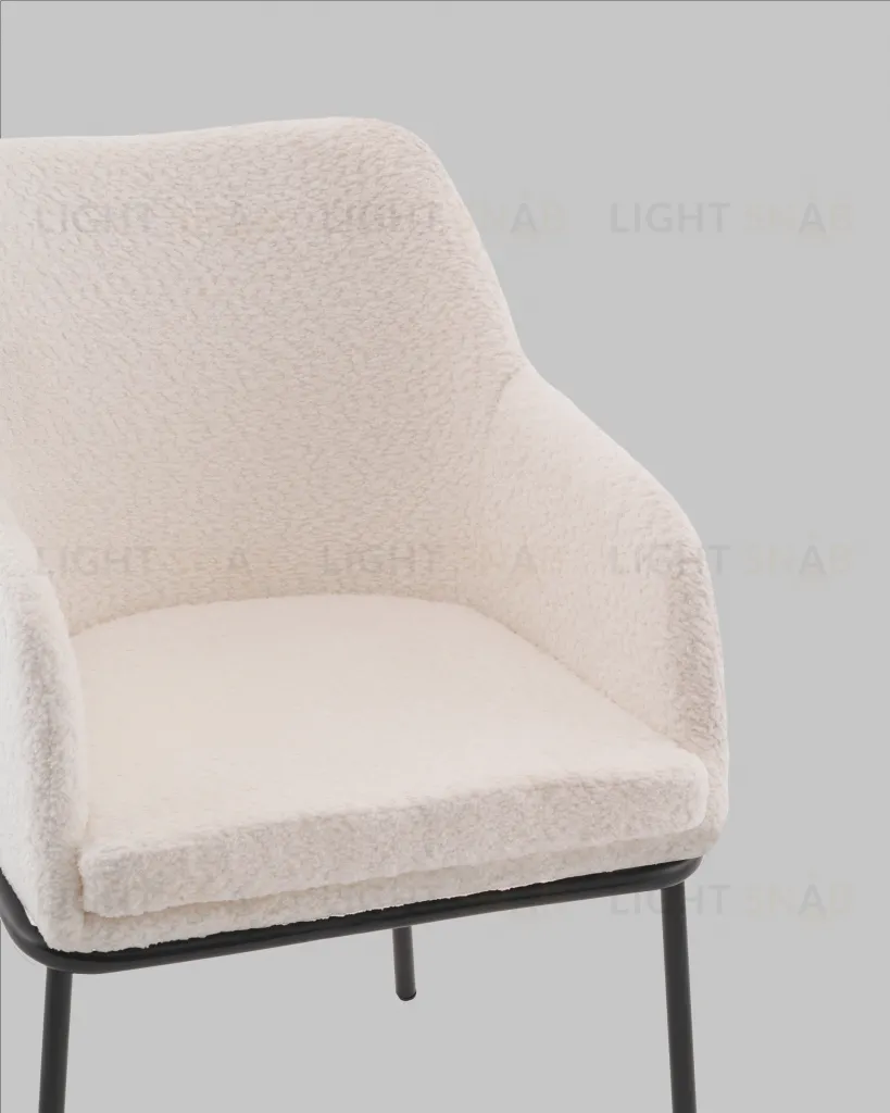 Стул с подлокотниками Кози new ткань букле молочный УТ000040875