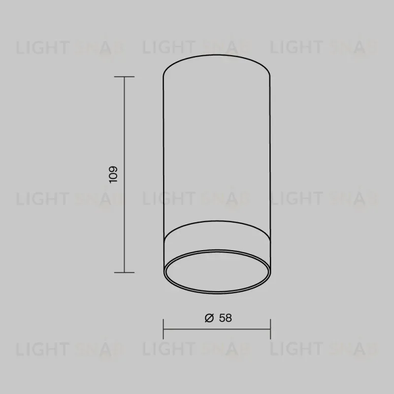 Накладной уличный светильник Maytoni O500CL-L5W3K 