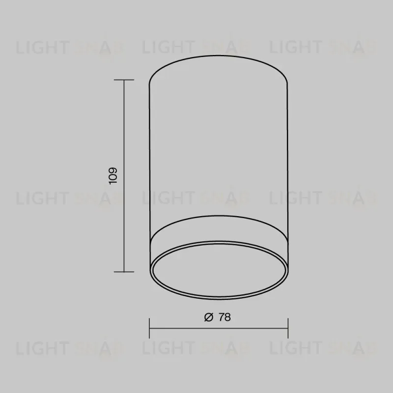 Накладной уличный светильник Maytoni O500CL-L10B3K 