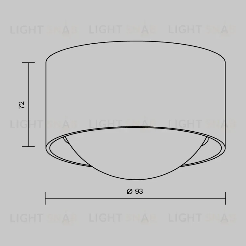 Накладной уличный светильник Maytoni O498CL-L15B3K 