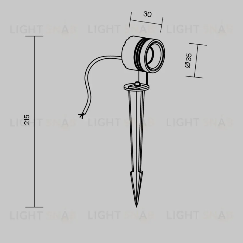 Грунтовый светильник Maytoni O493FL-L3GF3K 