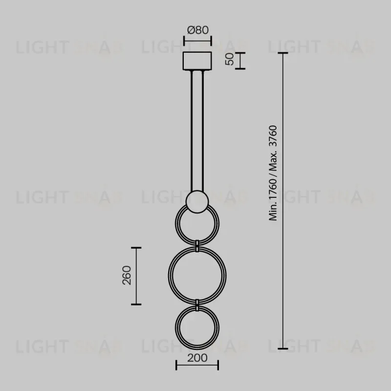 Подвесной светильник Maytoni MOD357PL-L20BS3K 
