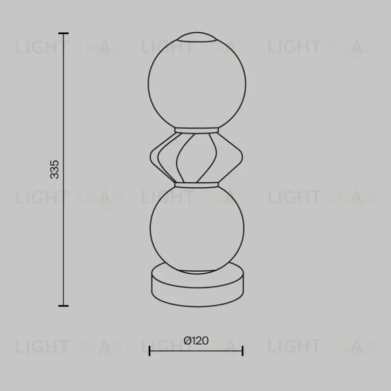 Настольная лампа Maytoni MOD362TL-L10GR3K 