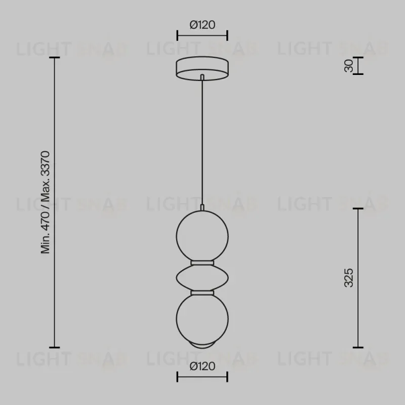 Подвесной светильник Maytoni MOD362PL-L10GR3K 