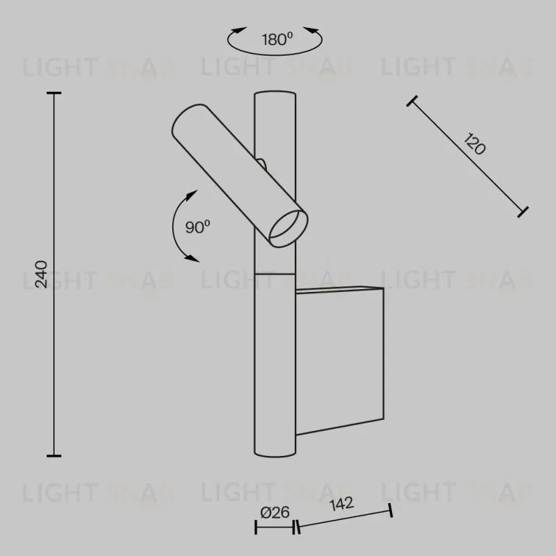 Бра Maytoni MOD433WL-L3BS3K 