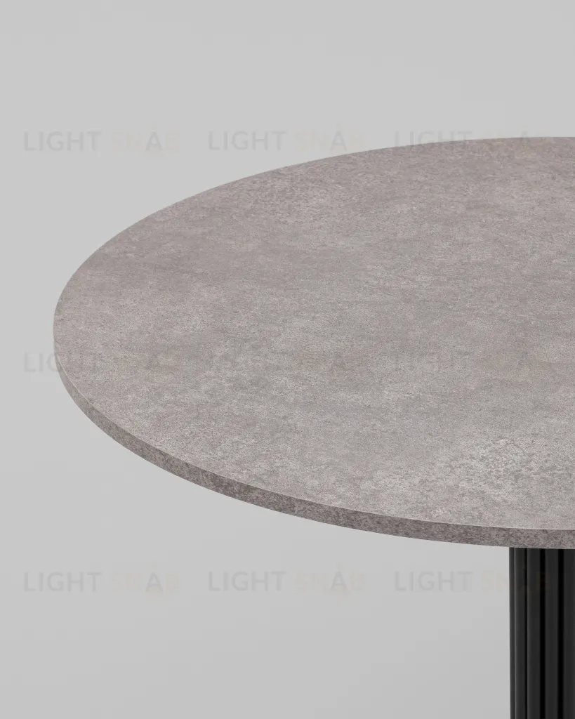 Стол круглый Фризбин D90, столешница МДФ сегни темный, основание металл черный УТ000041629