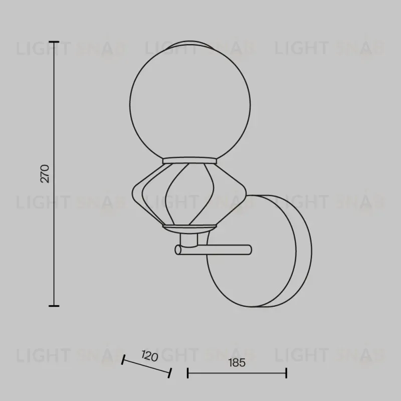 Бра Maytoni MOD362WL-L5GR3K 