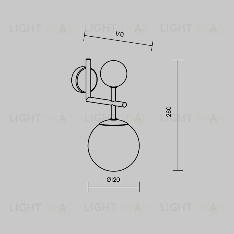 Бра Maytoni MOD436WL-01BS 