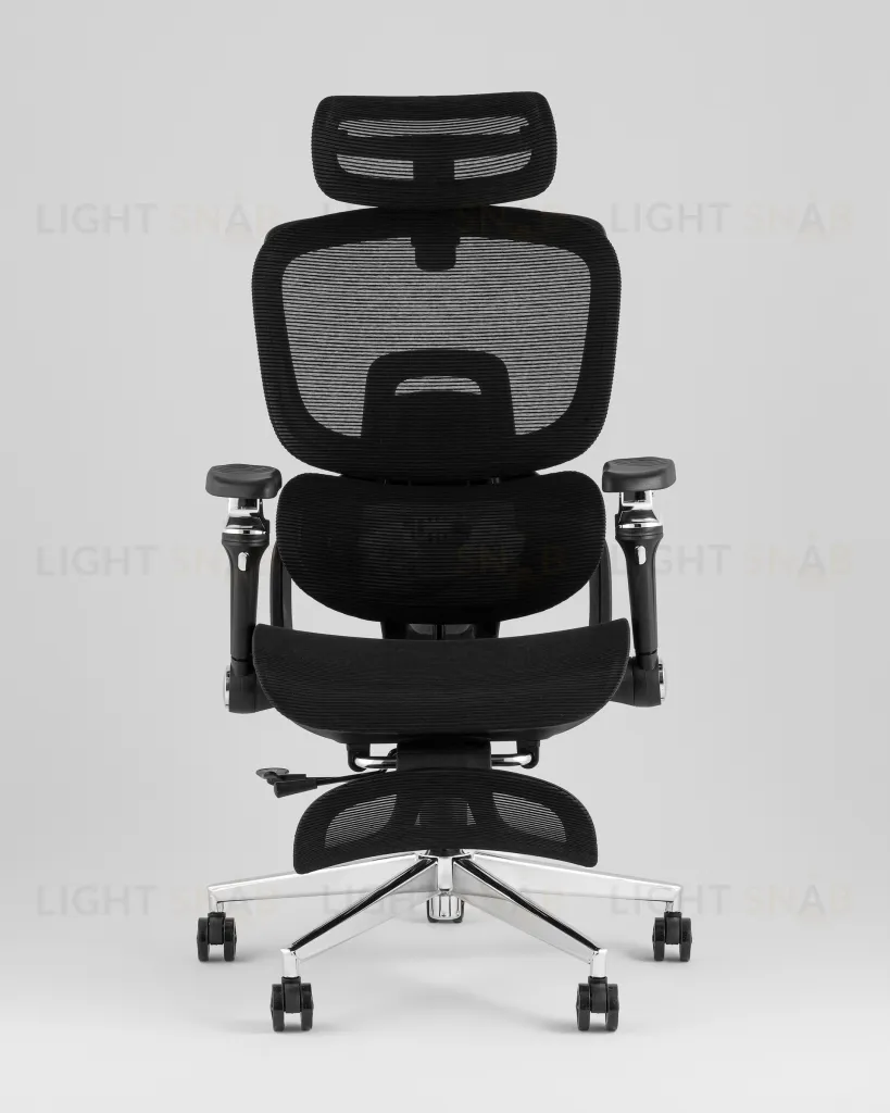 Кресло офисное TopChairs Prodigy с оттоманкой черный УТ000041699