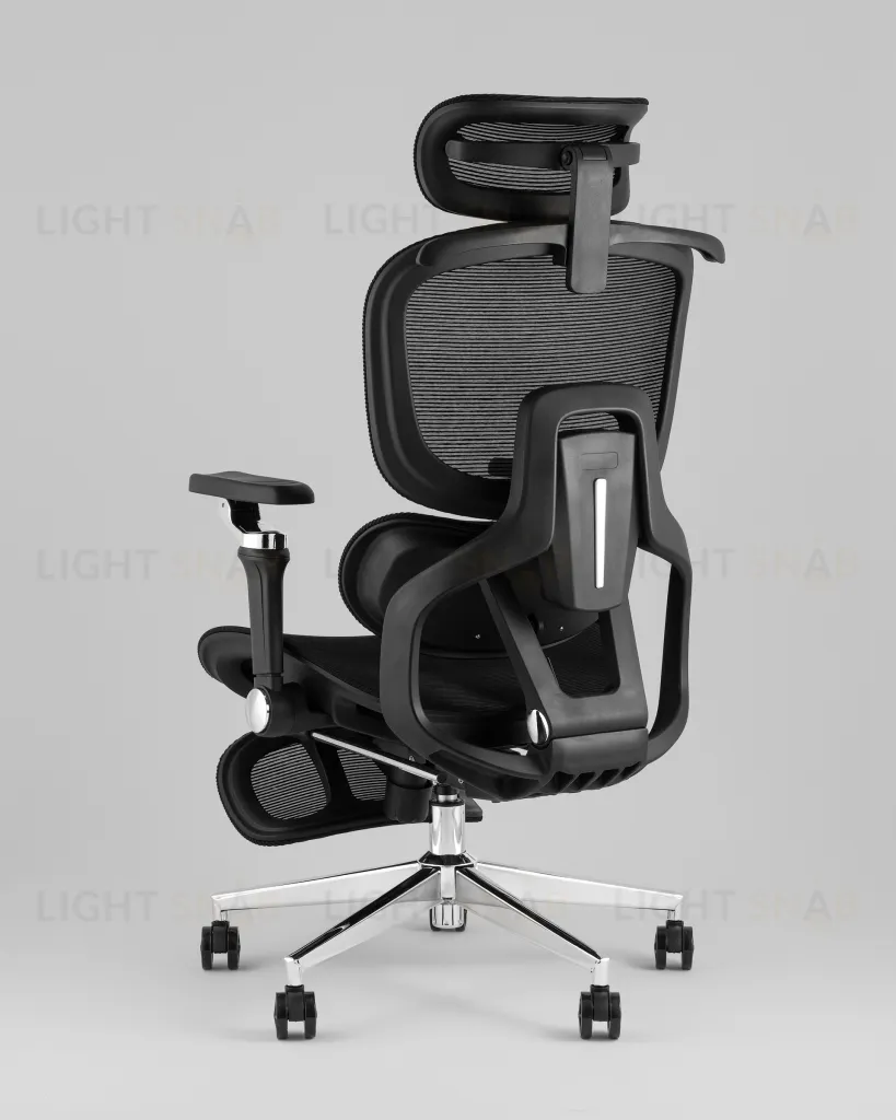 Кресло офисное TopChairs Prodigy с оттоманкой черный УТ000041699