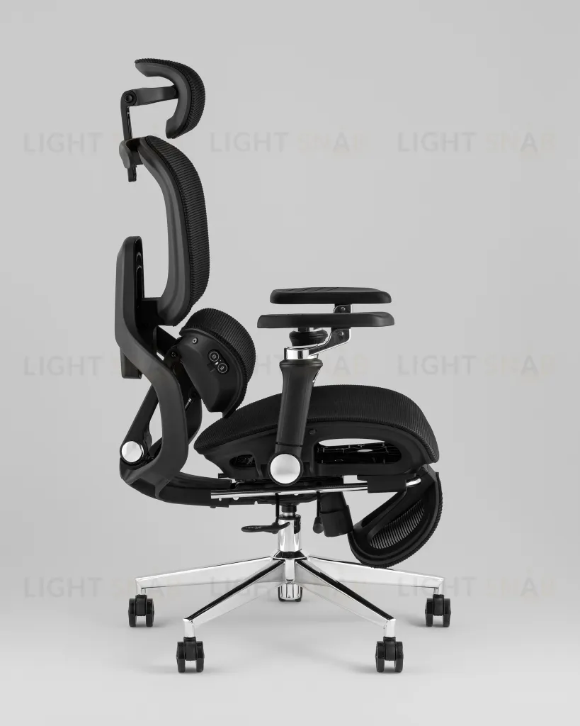 Кресло офисное TopChairs Prodigy с оттоманкой черный УТ000041699