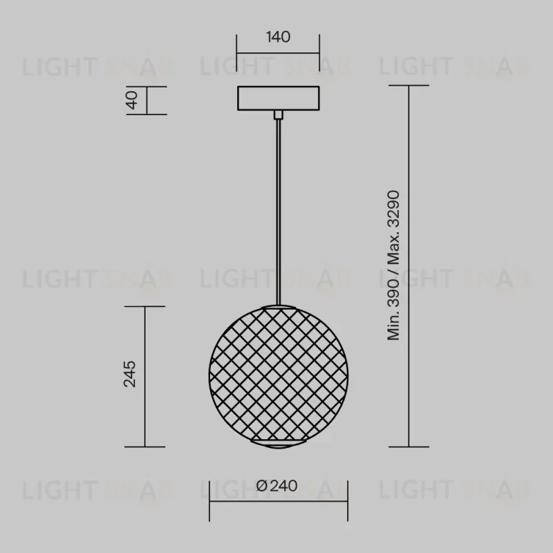 Подвесной светильник Maytoni MOD397PL-L12B3K 
