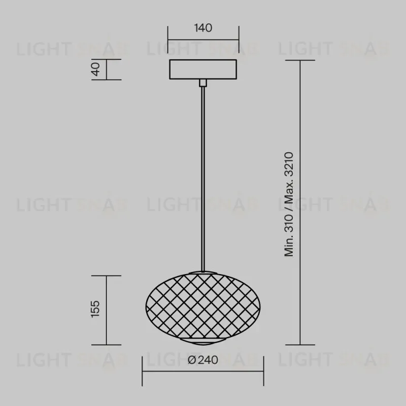 Подвесной светильник Maytoni MOD397PL-L10B3K 