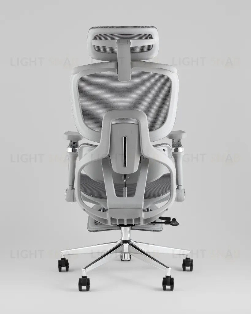 Кресло офисное TopChairs Prodigy с оттоманкой серый УТ000041698