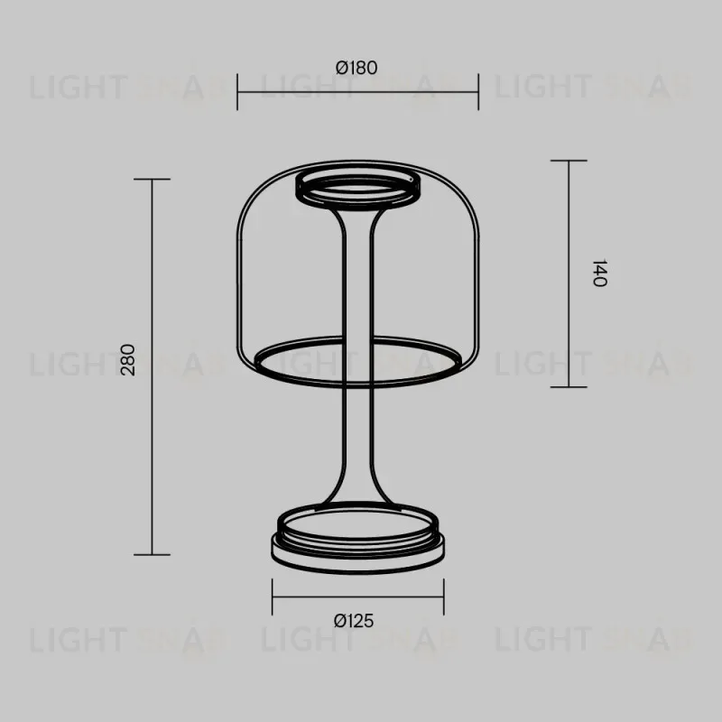 Настольная лампа Maytoni MOD286TL-L8B3K 