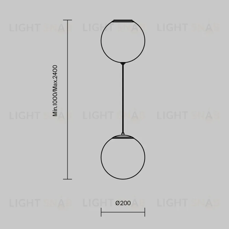 Подвесной светильник Maytoni MOD427PL-L20B3K 