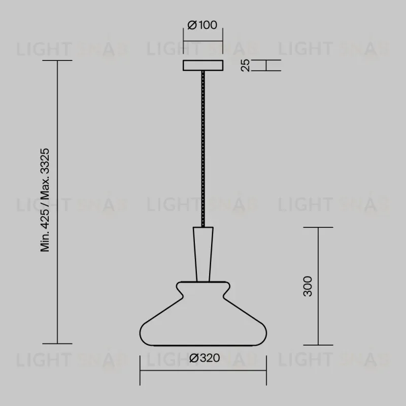 Подвесной светильник Maytoni MOD405PL-01W 