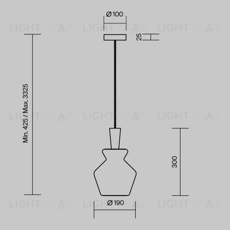 Подвесной светильник Maytoni MOD405PL-01W1 
