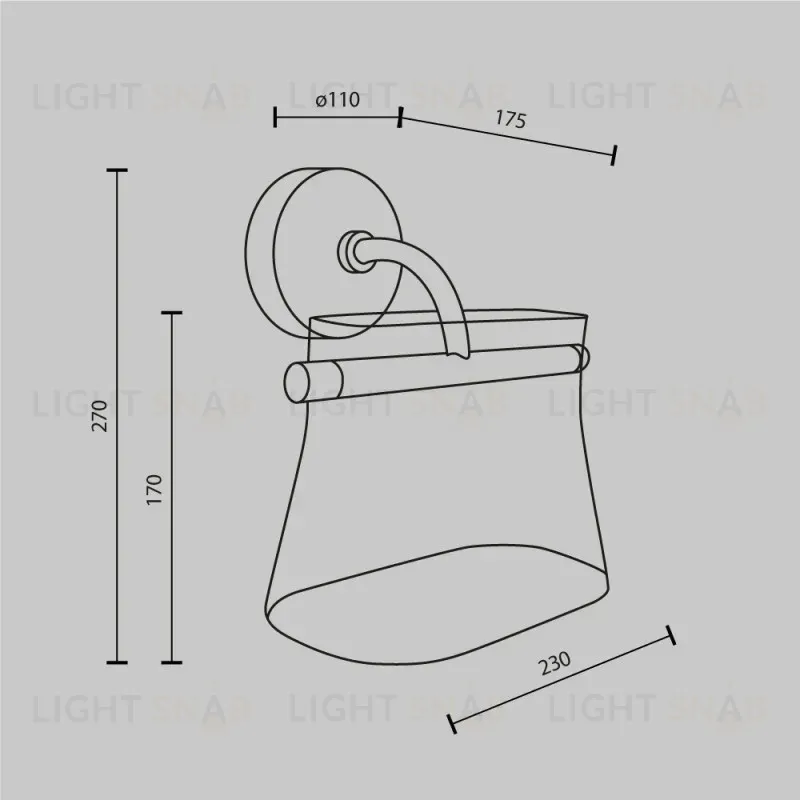 Бра Maytoni MOD170WL-L8BS3K2 