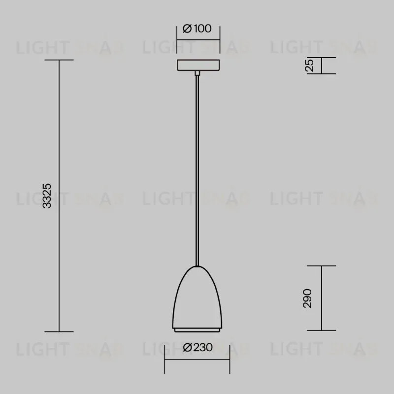 Подвесной светильник Maytoni MOD430PL-01CM 