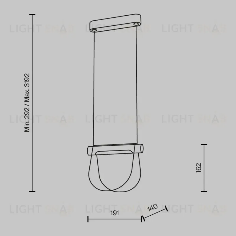 Подвесной светильник Maytoni MOD319PL-L5B3K 
