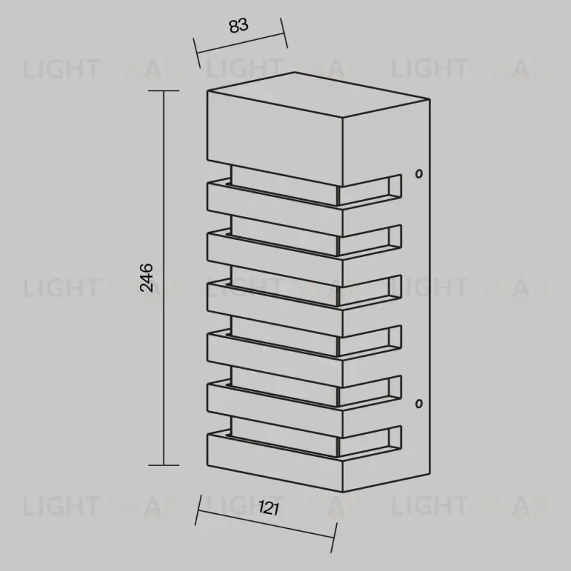 Светильник настенный Maytoni O034WL-01B 