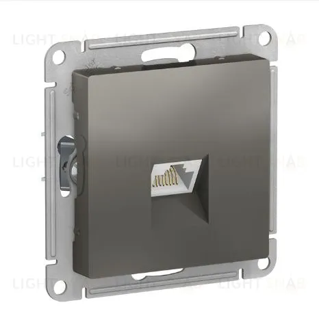 ATN000986, РОЗЕТКА КОМПЬЮТЕРНАЯ 1-АЯ ЭКРАНИРОВАННАЯ КАТ.6Е, RJ-45 (ИНТЕРНЕТ) , СТАЛЬ ATN000986