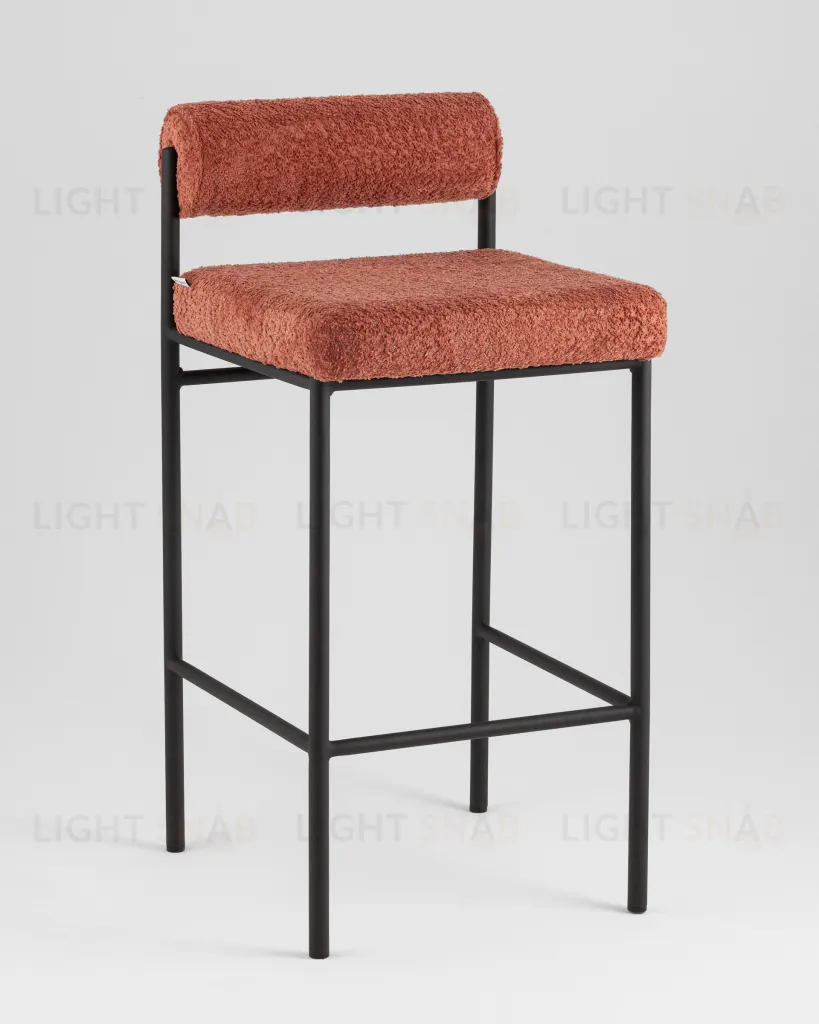 Стул полубарный Балла букле коралловый УТ000041908