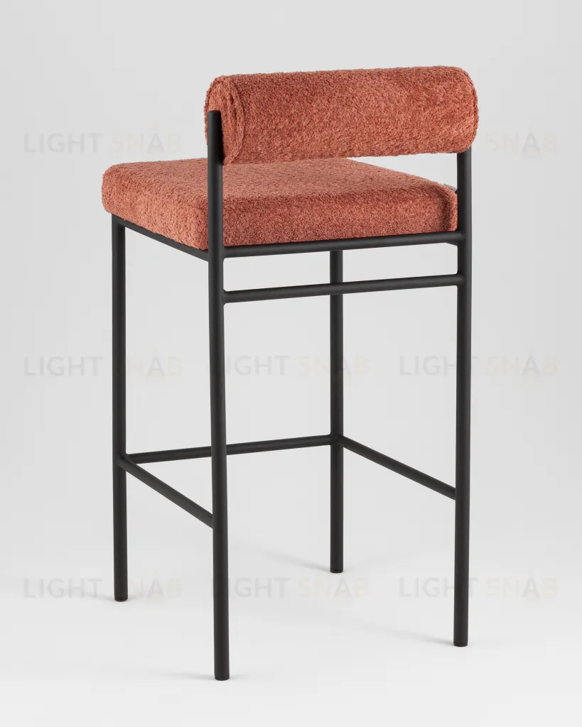 Стул полубарный Балла букле коралловый УТ000041908