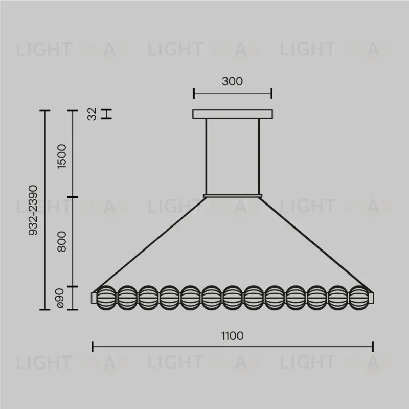 Подвесной светильник Maytoni MOD555PL-L18G3K MOD555PL-L18G3K