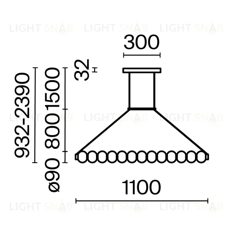 Подвесной светильник Maytoni MOD555PL-L18G3K MOD555PL-L18G3K