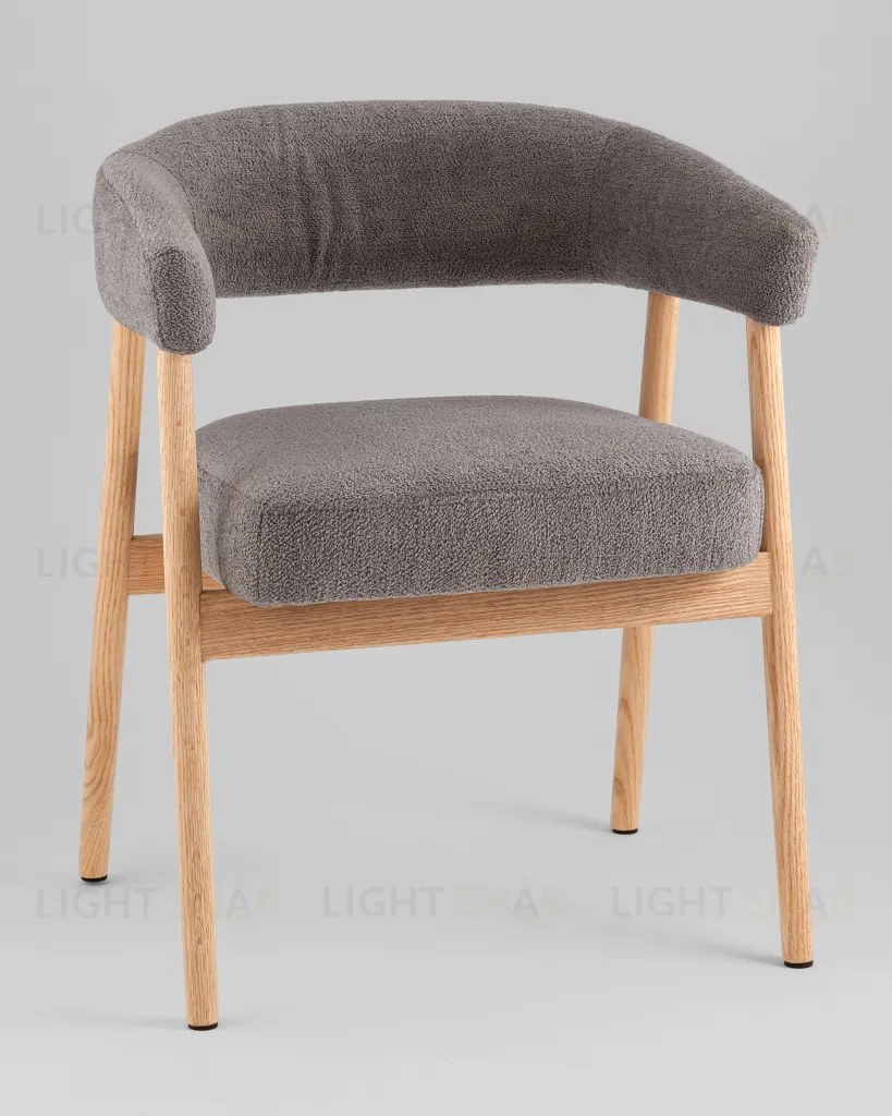 Стул обеденный Zubo с деревянными ножками темно-серый УТ000041729