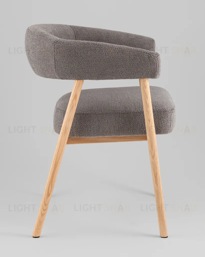 Стул обеденный Zubo с деревянными ножками темно-серый УТ000041729