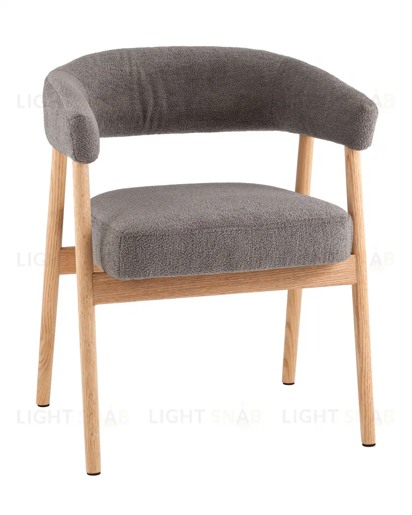 Стул обеденный Zubo с деревянными ножками темно-серый УТ000041729