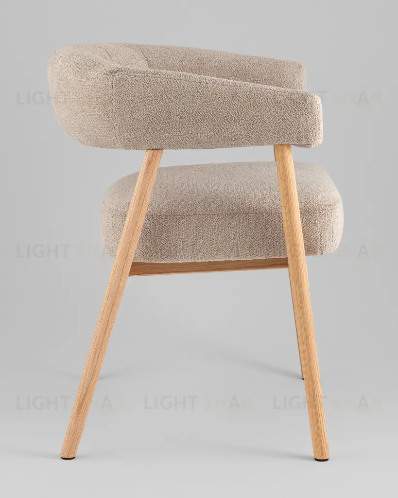 Стул обеденный Zubo с деревянными ножками бежевый УТ000041730