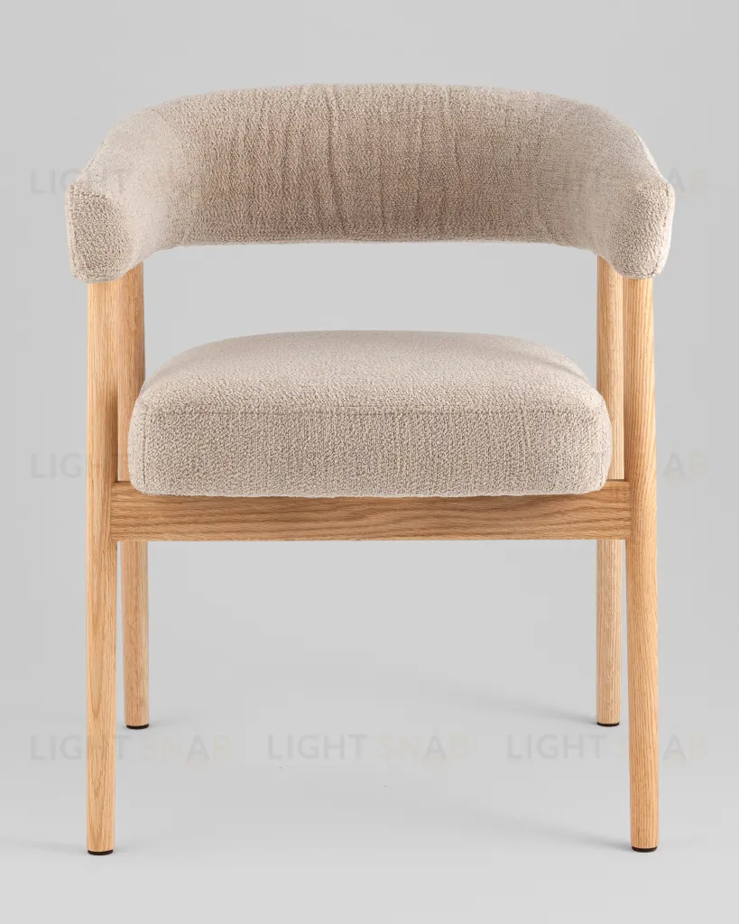 Стул обеденный Zubo с деревянными ножками бежевый УТ000041730