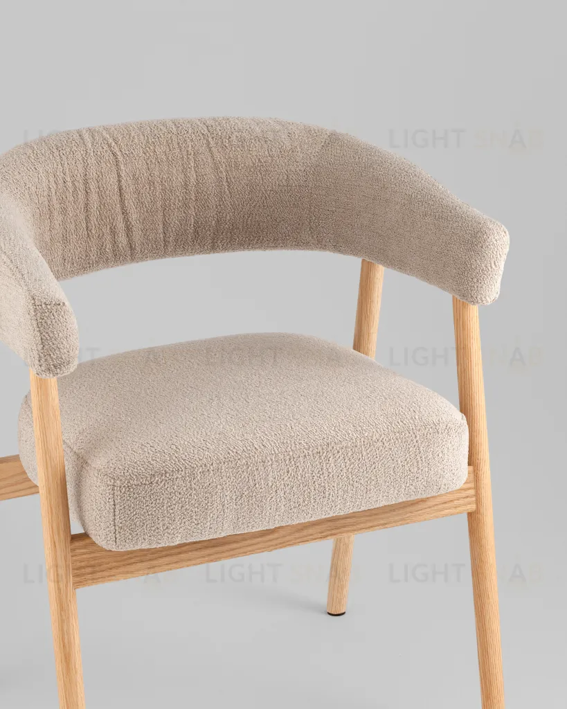 Стул обеденный Zubo с деревянными ножками бежевый УТ000041730