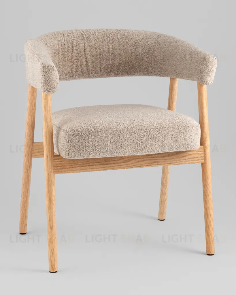 Стул обеденный Zubo с деревянными ножками бежевый УТ000041730